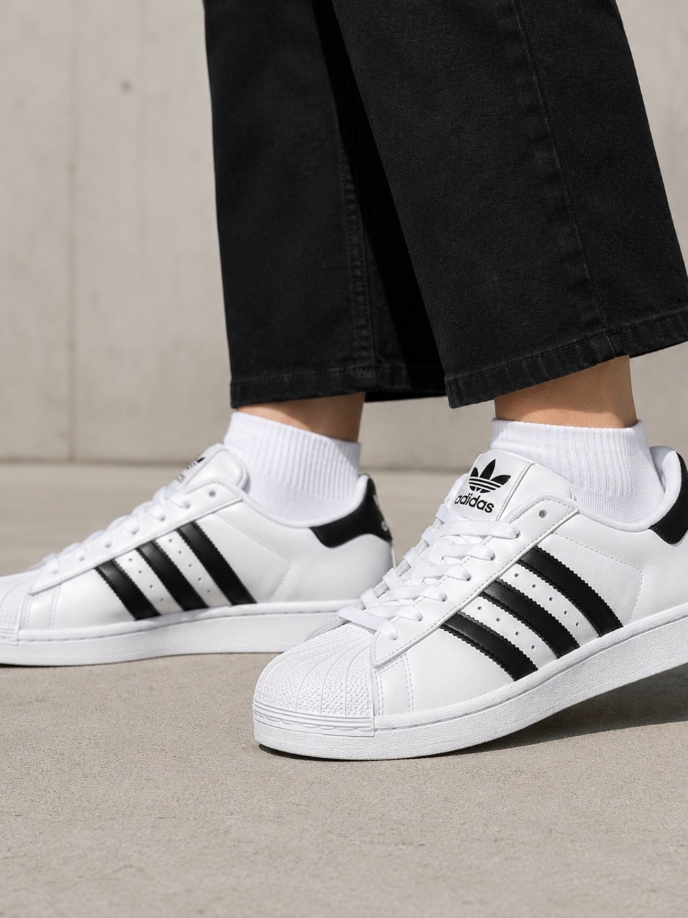 Adidas Superstar II W White Black Sneakers Women’s Size 8 NWT JP9677